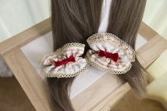 EQUINOX Lolita Studio -La Fraise au Chocolat- Lolita Wristcuffs (Hair Rings) - Preorder's Been Closed