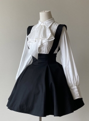 FlowerFairyDaily -Black Irises- Vintage Gothic Lolita Skirt