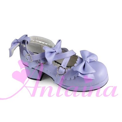 Matte purple & 4.5cm heel + 1cm platform