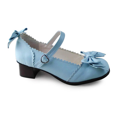 Matte blue & 4.5cm heel
