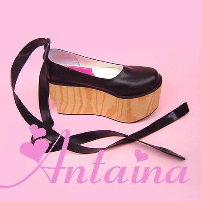 Matte black & 9cm heel + 7cm platform