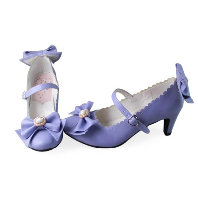 Matte purple & 6.3cm heel