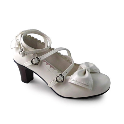 Matte white & 6.3cm heel