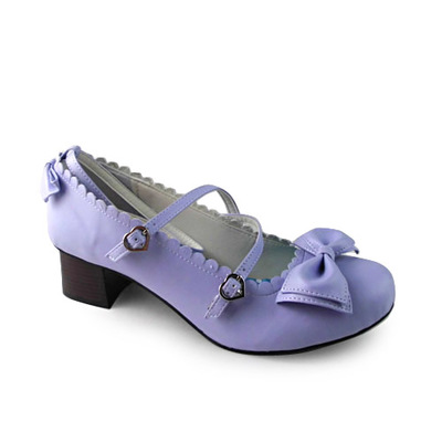 Matte purple & 4.5cm heel