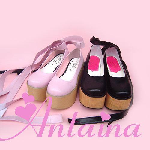 Wood hot sale platforms shoes