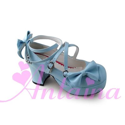 Matte blue & 7.5cm heel + 3cm platform