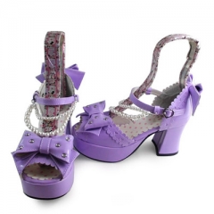 Antaina Sweet Lolita High Heel Shoes with Bead Chains
