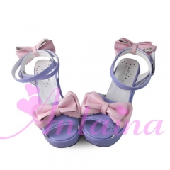 Antaina Sweet Lolita High Platform Shoes Sandals with Bows