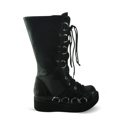 Matte black & 5cm heel + 2.5cm platform