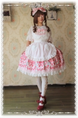 Infanta -The Strawberry Kitchen Maid- Lolita Apron