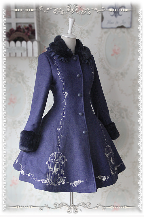 Infanta The Emperor's Nightingale Embroidery Lolita Winter Coat and ...