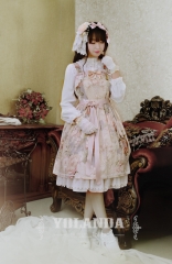 Yolanda -Leonora- Classical Flowers Printed Lolita Jumper Dress - Sold Out