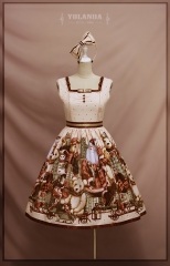 Yolanda -Teddy Home- Vintage Lolita Jumper Dress - Sold Out