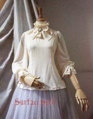 Surface Spell -Bourbon Dynasty- Vintage Chiffon Lolita Blouse - Customizable