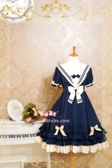 Strawberry Witch Summer Sailor Style Lolita OP Dress