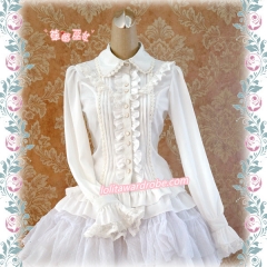 Strawberry Witch Rococo Style Lace Lolita Shirt