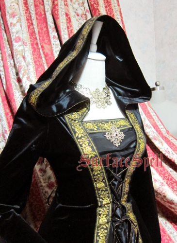 green emerald velvet dress Amazon.com: Women's Velvet Ren Tudor Gown Gold Trim Baroque Damask Layered  Floor Length Renaissance Luxury Costume (Medium, Black) : Clothing, Shoes &  Jewelry