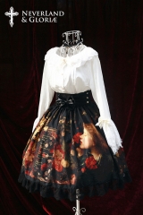 Neverland Lolita (SuffleSong) -Maiden's Secret Garden- Vintage High Waist Lolita Skirt