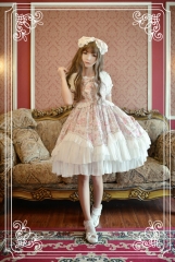 Neverland Lolita (SuffleSong) -Antique Clock- Puff Sleeves Lolita OP Dress