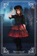 Neverland Lolita (SuffleSong) -Butterfly Cemetery- High Waist Lolita Skirt