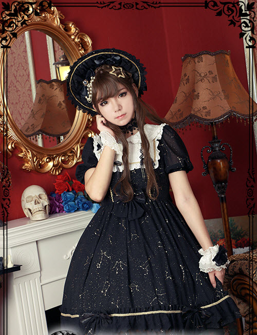 Fanzy Fantasy -Magic Starry Sky- Vintage Lolita OP Dress New Version