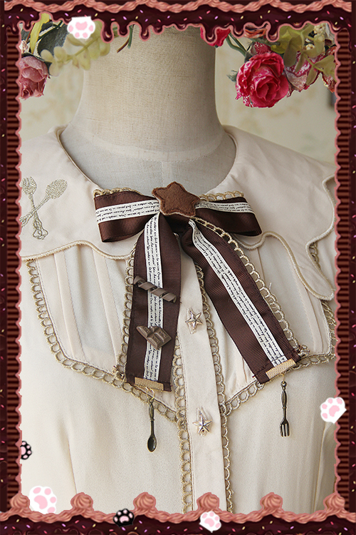 Chocolate Bow Clip (If you also buy the match blouse)