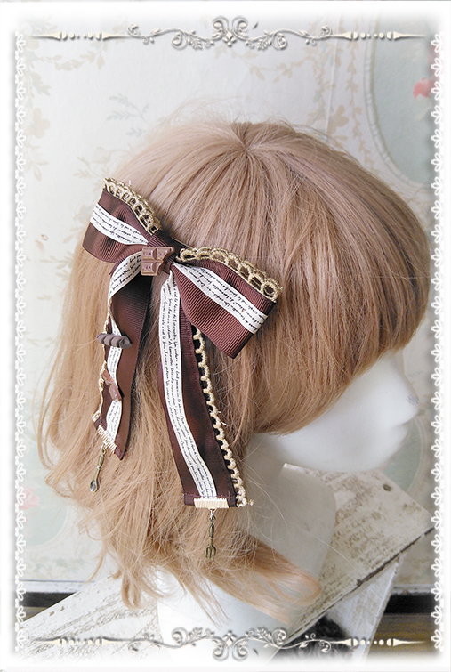 Chocolate Bow Clip Only