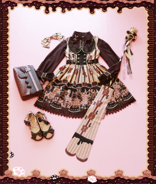 Infanta -The Chocolate Carousel- Lolita Collar JSK