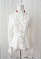 Little Dipper -Strawberry Garden- Embroideries Lolita Blouse (Closed)