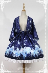 Neverland Lolita [The Night Parade of One Hundred Demons - The Yuki-onna] Haori (Kimono-like Jacket) and Skirt