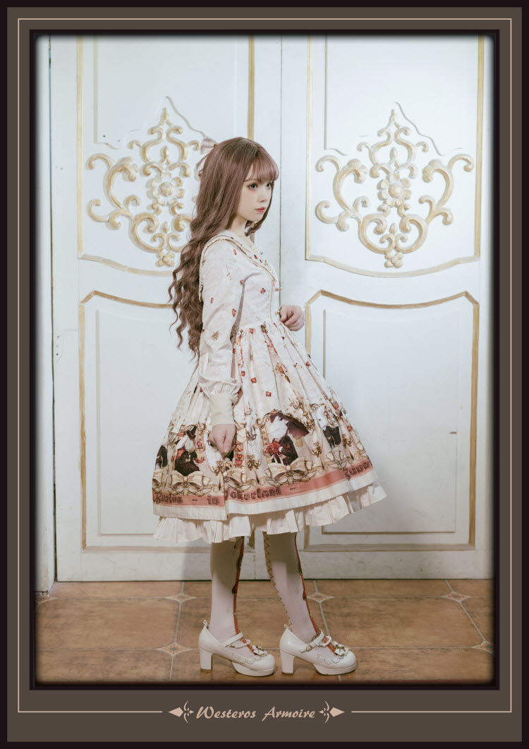 Westeros Armoire -Bunnies in Pokerland- Lolita OP Dress