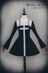 Broken Doll -Evil Sister- Long Sleeves Lolita OP Dress Version II