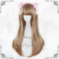 60cm Flaxen Lolita Straight Wig
