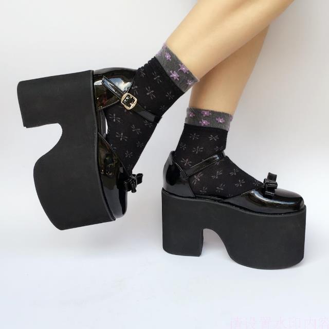 Matte Black & 12cm heel + 10cm platform