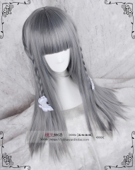 60cm Light Grey Blend Lolita Staight Wig