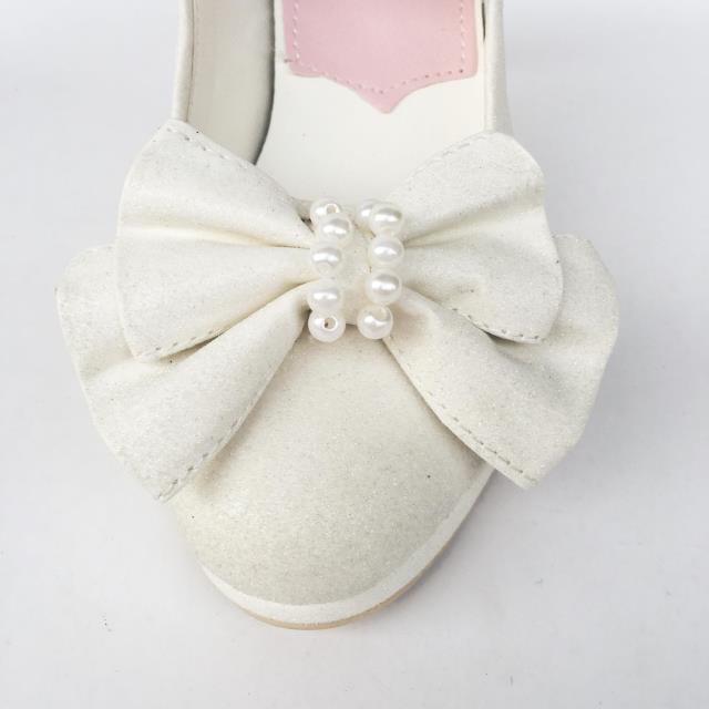Sweet White Bows Lolita Heels Shoes