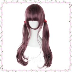 70cm Harajuku Purple X Wine Blend Lolita Curly Wig