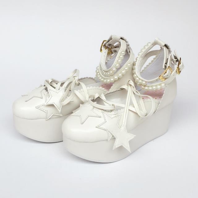 Matte White & 7cm heel + 5cm platform