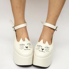 Cute Cats High Platform Lolita Shoes