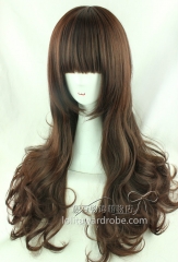 60cm Dark Brown Lolita Curly Wig