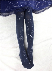 Yidhra -Fly in the Starry Sky- 200D Velvet Constellation Themed Lolita Tights