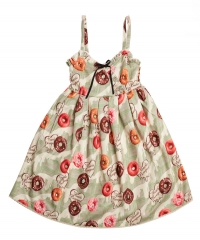 Bacio Bouquet -My Sweetie- Doughnuts Printed Casual Lolita JSK Version II