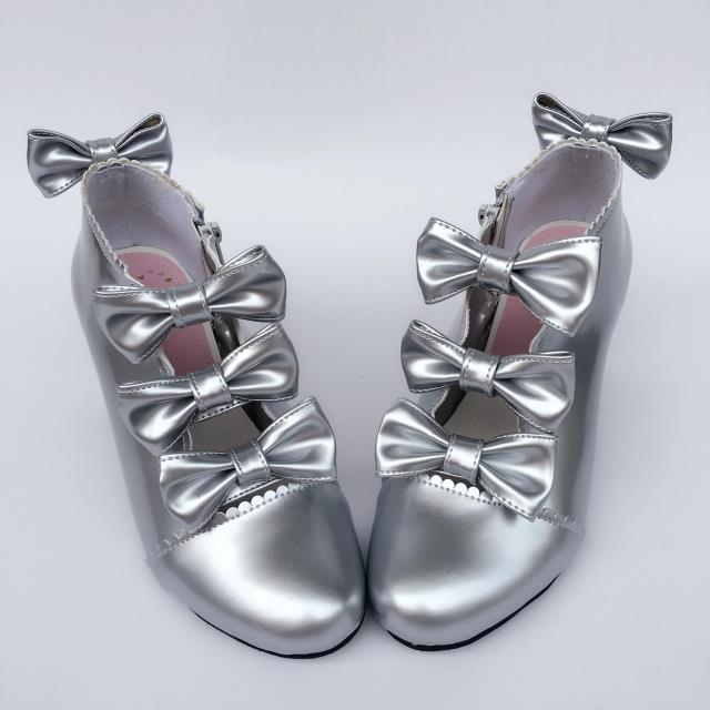 Silver & 6.3cm heel