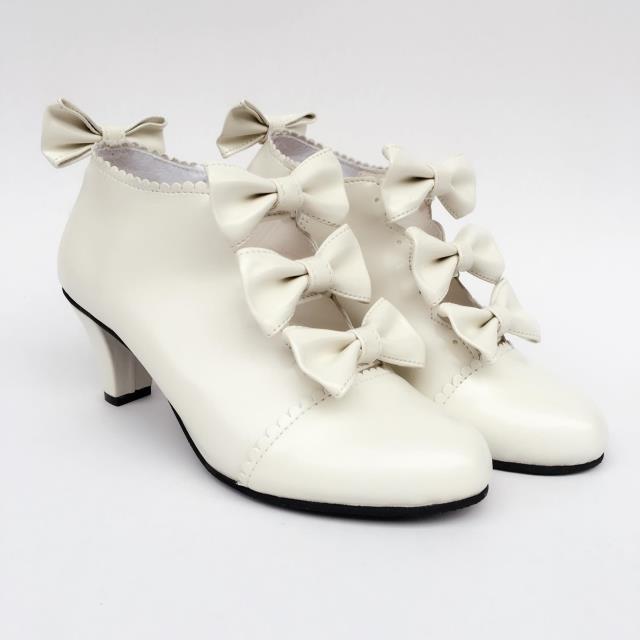 Matte White & 6.3cm heel