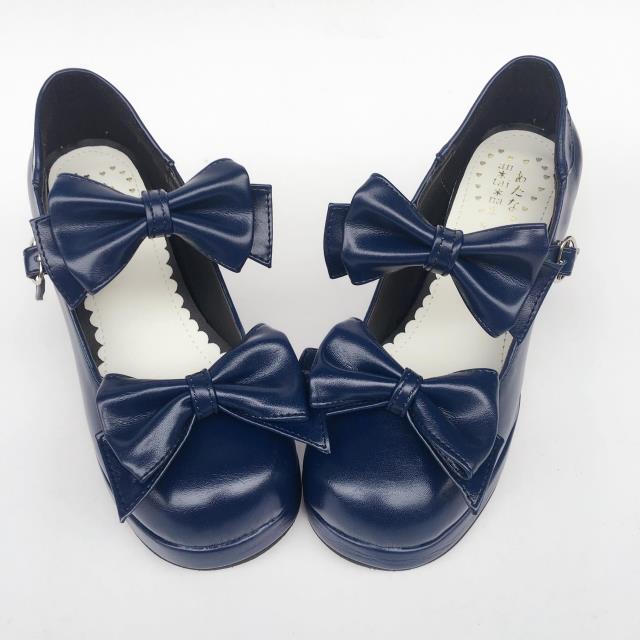 Matte Royal Blue & 6.3cm heel + 1cm platform