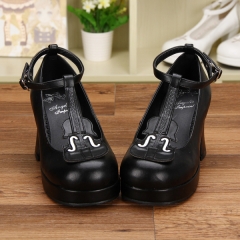Black Violin High Platform Lolita Heels Shoes