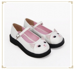 Cute Kitty Low Heels Lolita Shoes