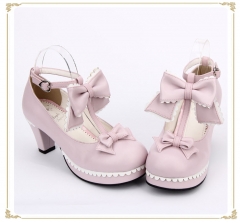 Sweet Bows Lace Lolita Heels Shoes