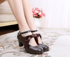 Sweet Silk Ribbon Lolita Heels Shoes