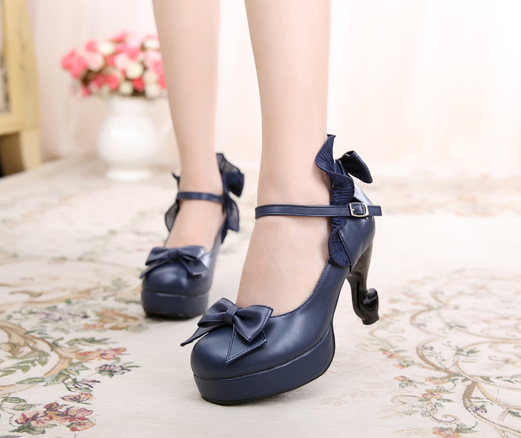 Table Legs Style Heels Sweet Lolita Shoes Tea Party Shoes
